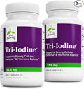 Terry Naturally Tri-Iodine - Aid Thyroid Health with Potassium Iodide &amp Sodium Iodide - Aids Hormone Balance with Molecular Iodine from Kelp - Brain &amp Energy Support - 12.5mg 180 Capsules (Pa