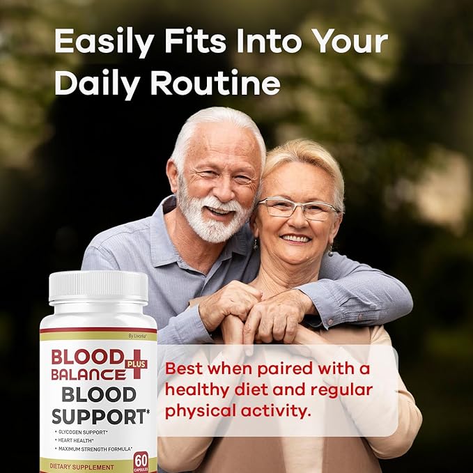 (2 Pack) BloodBalance Plus Capsules - Official BloodBalance Plus Support Supplement Premium Pills All Natural Advanced Formula Multivitamin for Overall Health &amp Wellness 120 Capsules for 2 Months