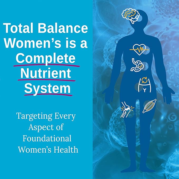 Xtendlife Total Balance Women's Premium Extra Strength Daily Multivitamin &amp Mineral - 90+ Nutrients for Complete Immune Heart Digestive and Cellular Health - 30 Day Supply