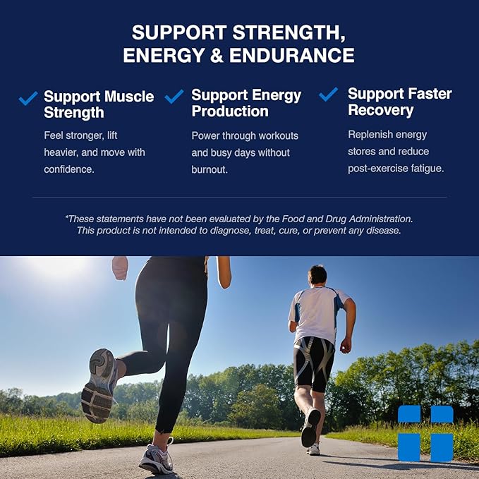Opti + Creatine Monohydrate Capsules | Support Muscle Recovery Energy and Healthy Stamina* | Daily Creatine Supplement | 180 Capsules/60 Servings