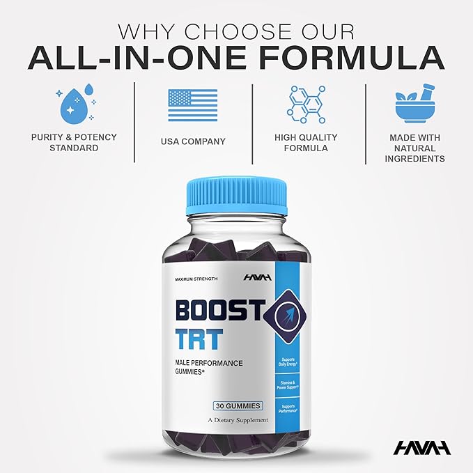 (5 Pack) Boost TRT Maximum Strength Performance Gummies BoostTRT Gummy Supplement Boost TRT Maximum Strength Advanced Shilajit Multivitamin Supplement BoostTRT Health Gummies (5 Month Supply)