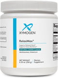 XYMOGEN RelaxMax Drink Mix - Promotes Relaxation Stress Resiliency + Hormone Support - Magnesium Powder with Myo-Inositol GABA L-Theanine - Cherry Flavor Mood Support Supplement (8.25 oz)