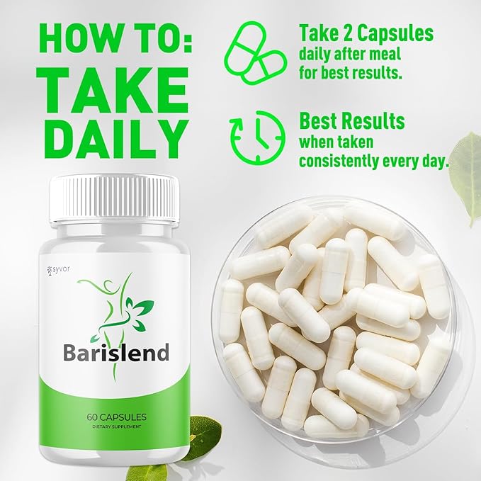(3 Pack) Barislend Capsules Official Barislend Pink Salt Pills with All Natural Ingredients Bari-Slend Advanced Formula Vitamin Pills for Health and Wellness Support for Men and Women (180 Capsules)