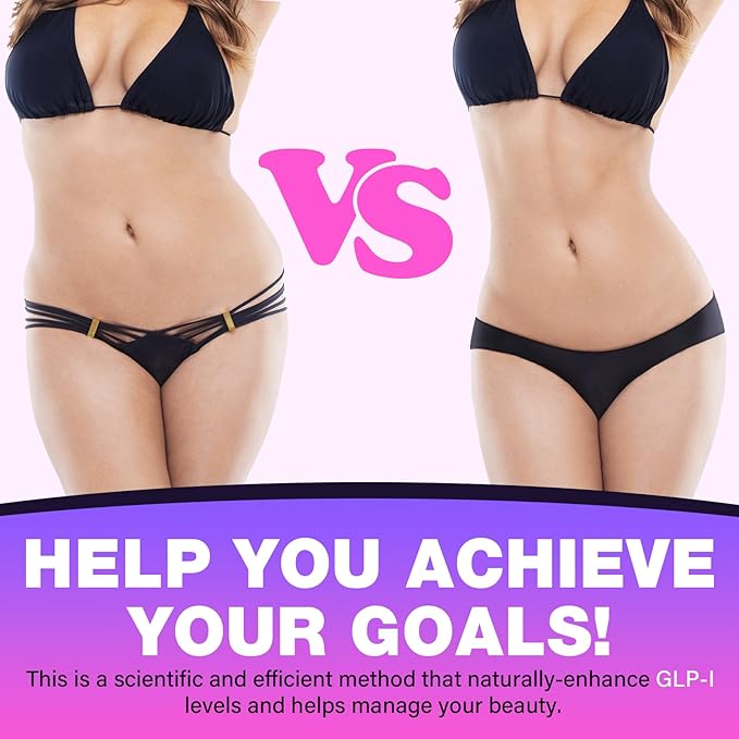 GLP-1 Supplement for Women &amp Men | 15000mg GLP 1 Supplements with Akkermansia Probiotics | Inulin | Dietary Fiber | Naturally GLP-1 Powder | for Gut &amp Digestion &amp Metabolism - No Sugar(45