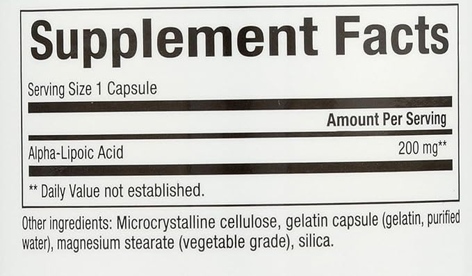 Natural Factors - Alpha Lipoic Acid 200mg - 60 Caps