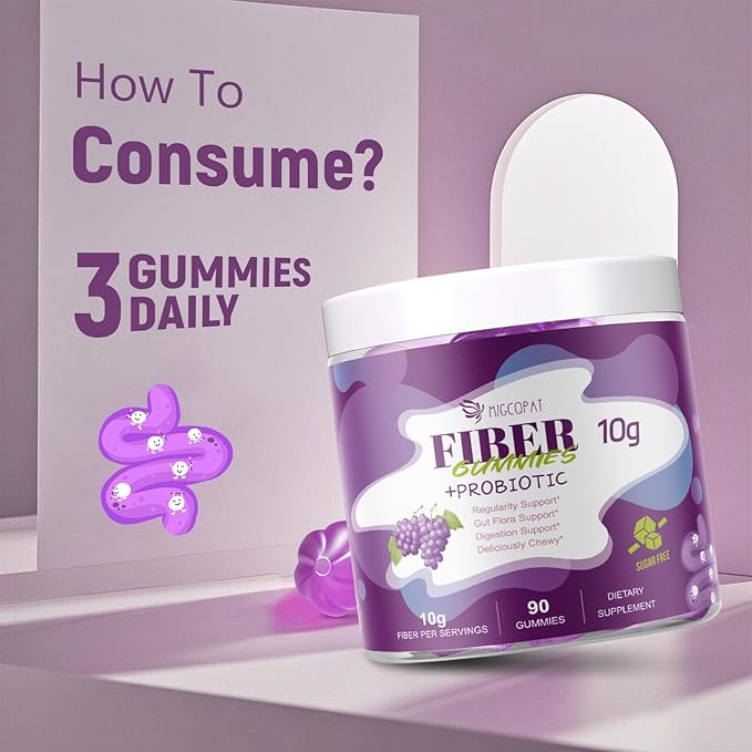 Fiber Gummies (Grape Flavor+ Apple Flavor)