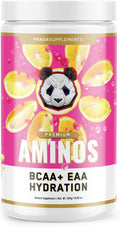 Underground Bio Labs Panda Supps Aminos | BCAA + EAA + Hydration + Eectrolytes for Men and Women with 2G Taurine and 4G EAAs (30 Servings) (Pink Lemonade 3.0)