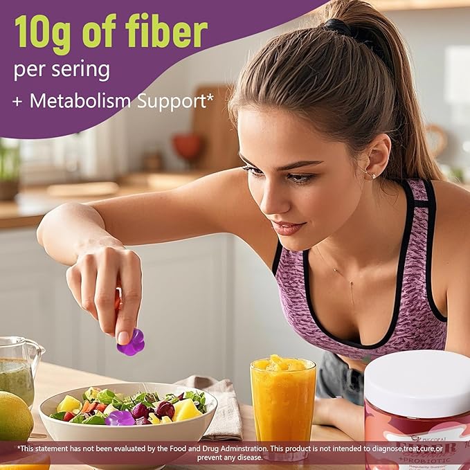 Men's Health Bundle: Fiber Gummies + Multivitamin Gummies for Digestive &amp Overall Wellness