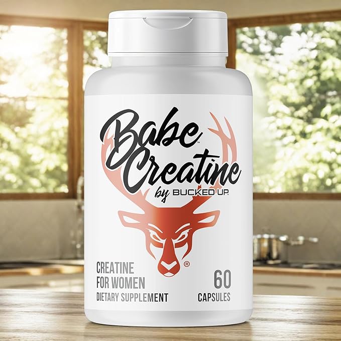 Bucked Up Babe Creatine Creatine HCL Capsules for Women 750mg Serving - 60 Servings (60 Capsules)