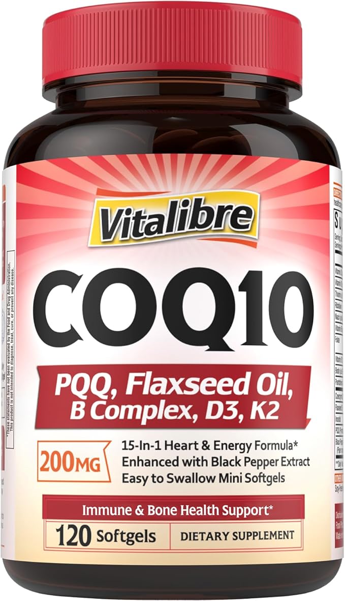 CoQ10 200mg and Choline Bitartrate Supplements