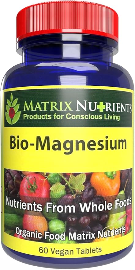 BIO-Magnesium - Premium Magnesium Supplement for: Energy Blood Pressure Muscle Function Sleep Nerve Function Blood Sugar Levels and More! - Vegan Tablets (60ct)