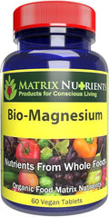 BIO-Magnesium - Premium Magnesium Supplement for: Energy Blood Pressure Muscle Function Sleep Nerve Function Blood Sugar Levels and More! - Vegan Tablets (60ct)