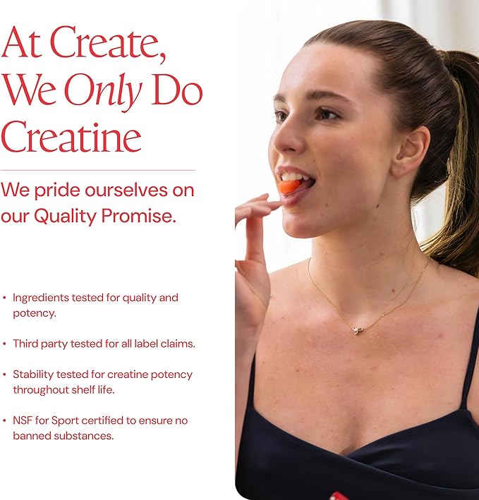 Create Creatine Monohydrate Gummies for Men &amp Women Boost Focus Strength and Endurance Anti-Melting Formula Vegan Gluten-Free Non-GMO 1.5g of Creatine per Gummy (Sour Cherry)