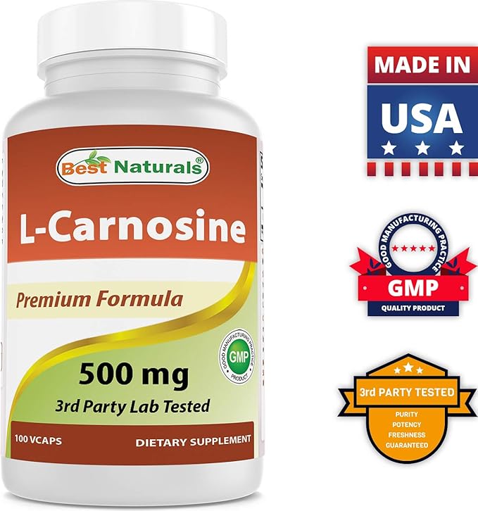 Best Naturals L-Carnosine 500 mg &amp Acetyl L-Carnitine 500 Mg