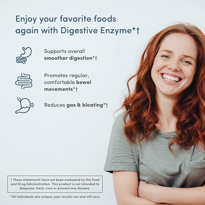 Nucific Digestive Enzyme Supplement to Support Digestion and Nutrient Bioavailability 90 Count