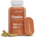 Fisetin 100mg - from Rhus Succedanea Stem Extract 120 Vegetarian Capsules Senolytic Supplement for Aging &amp Longevity 4-Month Supply Organic GMP Certified Made in USA