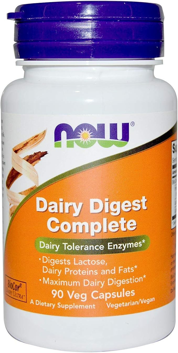 Now Foods Dairy Digest Complete 180 count (90 count X 2 Pk)