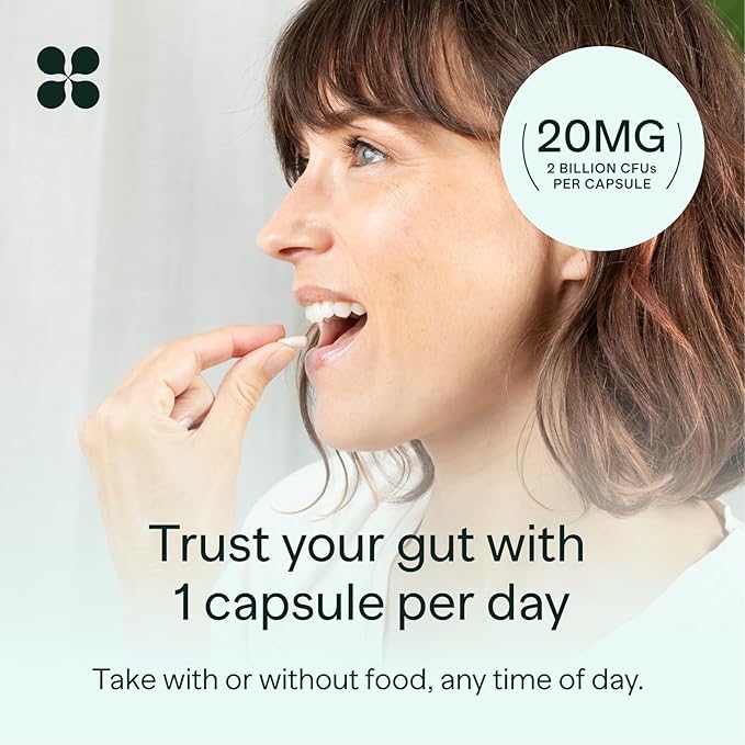 IB-ONE Probiotic - Clinically Studied Bacillus Coagulans Unique is-2 Constipation &amp Bowel Movement Supplement - Low FODMAP Gluten Free &amp 3rd Party Verified - 30 Capsules
