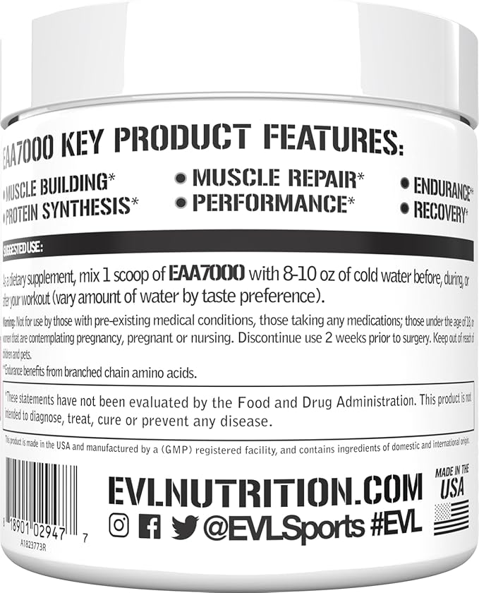 EAAs Amino Acids Powder - EAA Essential Amino Acids Pre &amp Post Workout Powder for Muscle Building Endurance and Recovery Support with 7g per Serving Plus 5g BCAAs (Pink Lemonade 30 Servings)