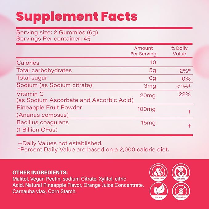 Prebiotics and Probiotics for Women Men1 Billion CFUsDaily Probiotics Gummies Supplement for Gut Health SupportDigestive HealthImmune HealthStrawberry Flavor90 Count
