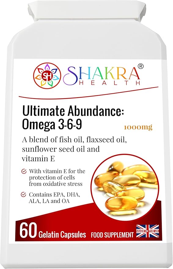 Ultimate Abundance: Omega 3-6-9 | The Complete Fish Oil Supplement - Spirituality Science &amp Supplements by Shakra Health