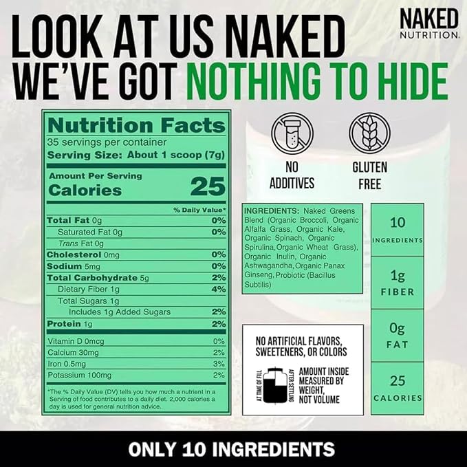 NAKED Colostrum &amp Super Greens Bundle – Grass-Fed Bovine Colostrum + Organic Greens with Prebiotics &amp Probiotics - Gut Skin Recovery &amp Immune Support