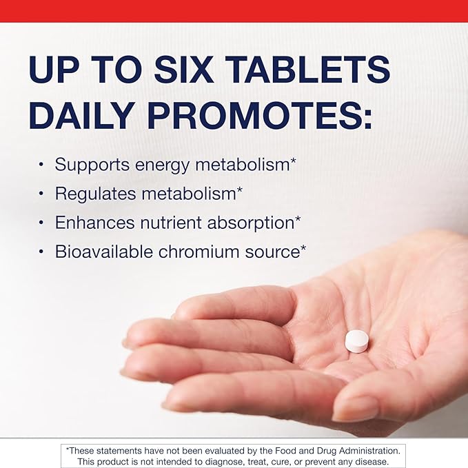 Metagenics Chromium Picolinate - Bioavailable Chromium for Metabolism Support* - Essential Trace Mineral - Non-GMO Vegetarian Gluten-Free - 200 mcg - 60 Tablets