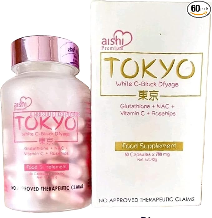 Tokyo White C-Block Dyfage Glutathione 60 Capsules