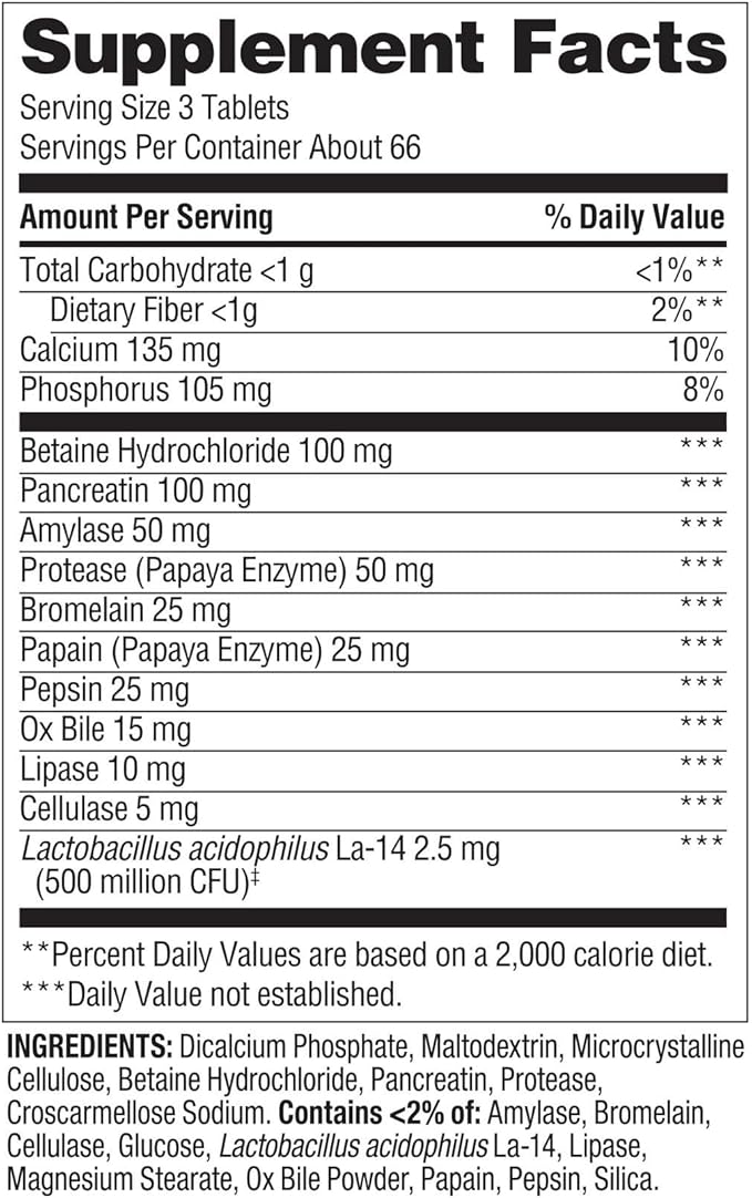 Spring Valley Probiotic Multi-Enzyme Digestive Formula Tablets 200 Count Probiotics for Men and Women for Digestive Health Bundle (Pack of 02) - Set by Basket Goods