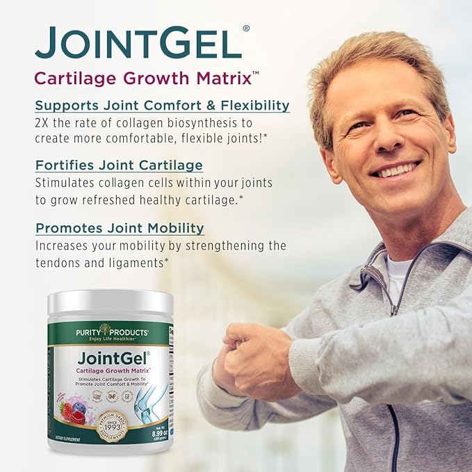 Purity Products Flexuron Joint Formula + Joint Gel Flexuron (Krill Oil Low Molecular Weight Hyaluronic Acid Astaxanthin) - Joint Gel Berry Powder (Bioactive Collagen Peptides + MSM)