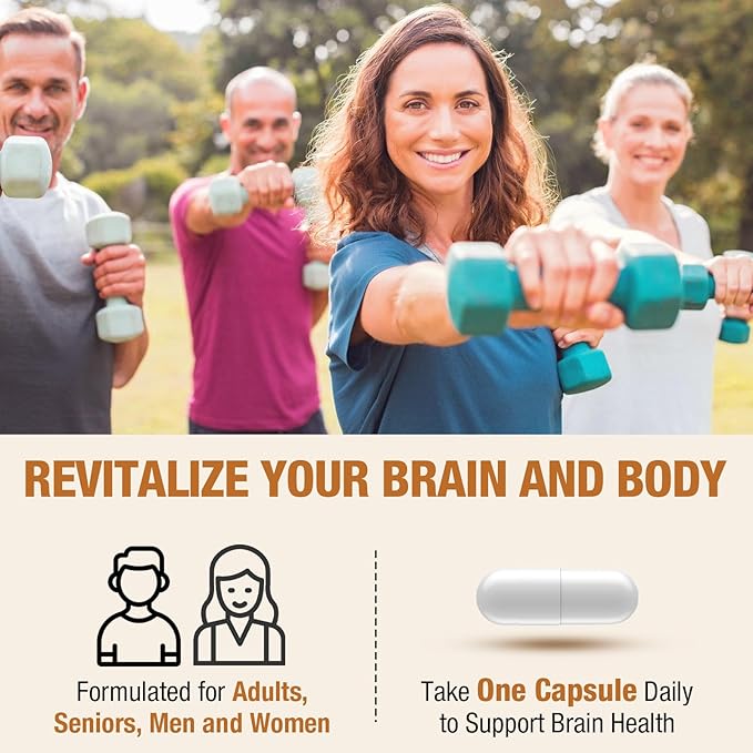 Liposomal Brain Supplements for Memory and Focus - Plasmalogen with Curcumin &amp Vitamin E for Better Absorption- Suitable for SeniorsAdult Men &amp Women Cognitive HealthHigh Potency 60 Servings