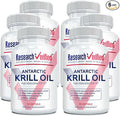 Research Verified Antarctic Krill Oil 2000mg - Support Heart Function Boost Cognition - MSC Certified Sustainably Sourced - 360 Softgels - 6 Month Supply - Made in the USA