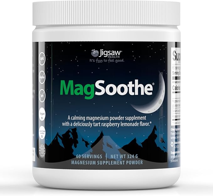 Jigsaw Health Bundle | Adrenal Cocktail 60 Servings (Jar) and MagSoothe (Raspberry Lemonade) 60 Servings (Jar)