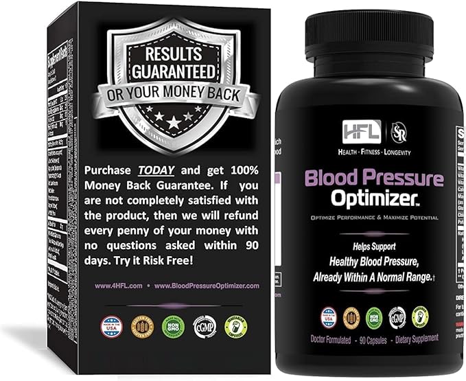 HFL Blood Pressure Optimizer™ by Dr. Sam Robbins | Healthy Blood Pressure &amp Vascular Function | Heart Brain &amp Kidney Health