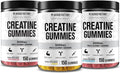 Jacked Factory Creatine Monohydrate Gummies 5g Daily Dose - Creatine Gummy for Men and Women Vegan-Friendly Travel-Friendly Third-Party Tested - 150 Gummies - Blue Raspberry Watermelon &amp Lemo