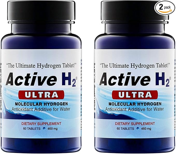 Active H2 Ultra+ Hydrogen Water Tablet - Optimize Health Support Immunity and Balance Antioxidants with Benefits of Molecular Hydrogen 120 Servings