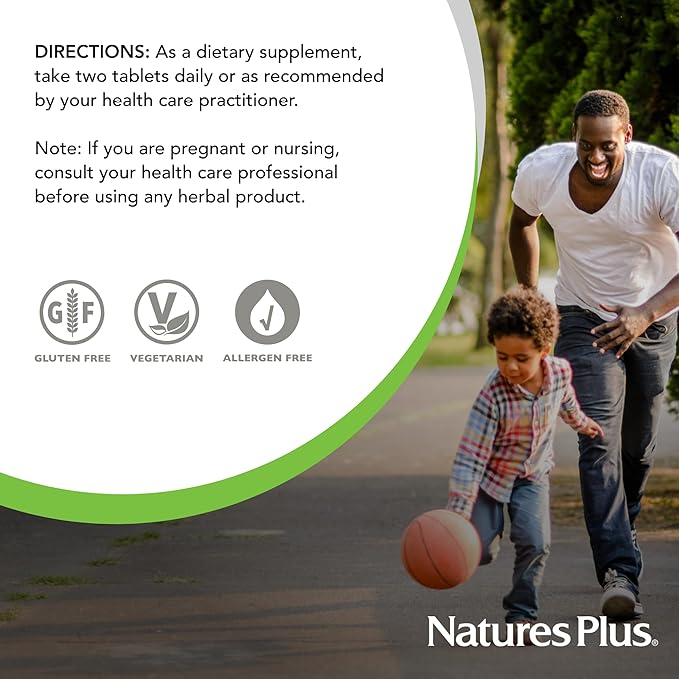 NaturesPlus Herbal Actives Resveratrol Extended Release - 120 Tablets - Vegetarian Gluten Free - 60 Servings