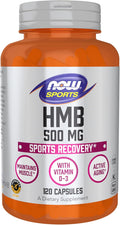 NOW Foods Sports Nutrition HMB (β-Hydroxy β-Methylbutyrate) 500 mg Sports Recovery* 120 Veg Capsules