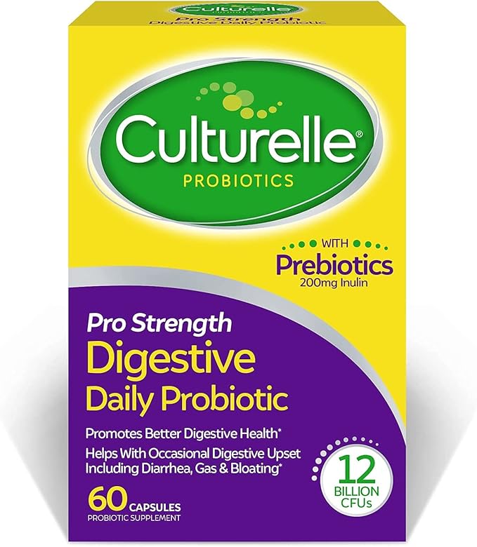 Culturelle Daily Probiotic Bundle – Pro Strength Daily Probiotic Capsules for Men and Women and Daily Probiotic Chewables for Kids Digestive + Immune Support Gluten Free
