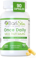 BariSlim Once Daily Bariatric Multivitamin Capsule - 45mg of Iron - Bariatric Vitamin &amp Supplement for Post Bariatric Surgery Including Gastric Bypass &amp Gastric Sleeve | 90 Day Supply