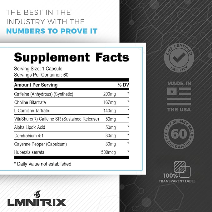 Burnz EXT - Extreme Thermogenic Fat Burner - Powerful Weight Managment Aid Stronger Than Most Diet Pills - True Plateau Destroyer - Lose Weight Fast for Men and Women - Real Results - 60ct