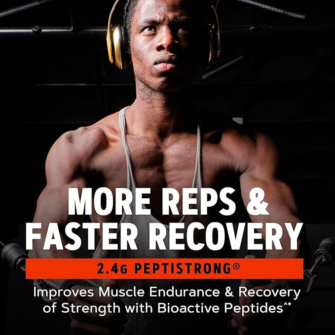 GNC AMP Creabolic - Creatine Monohydrate Powder - High-Potency 5g Creatine with HMB &amp PeptiStrong - Triple Action Muscle Formula - No Added Sugars - Unflavored - 30 Servings