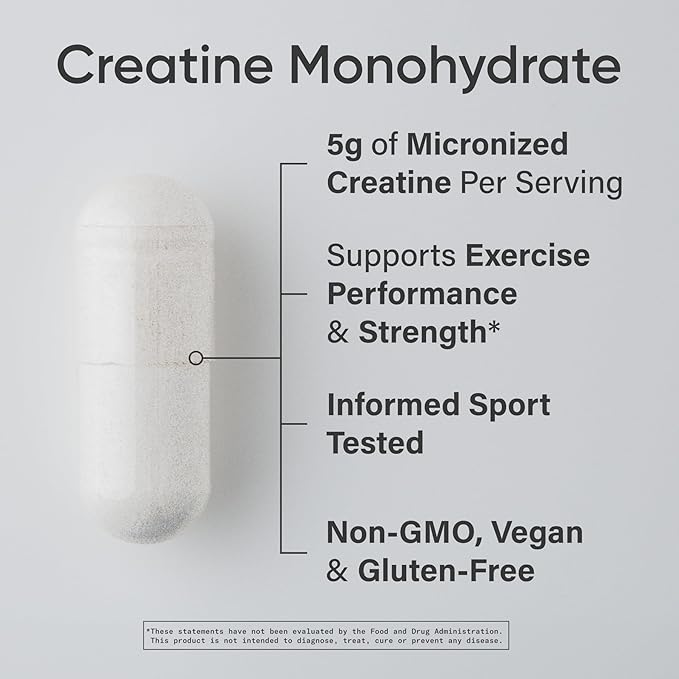 Sports Research® Supplements Pack - Creatine Monohydrate Capsules + Triple Strength Omega 3 Fish Oil + Multi Collagen Peptides (Type I II III V X) Enhanced with Hyaluronic Acid &amp Vitamin C