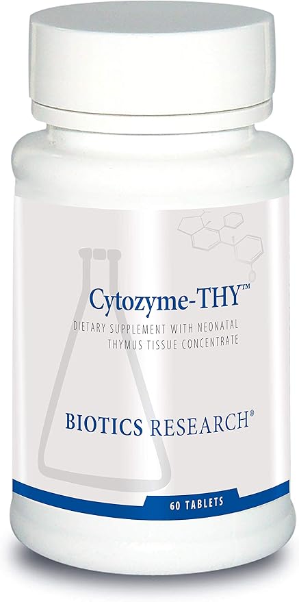 Biotics Research Cytozyme Thy Neonatal Thymus Concentrate Supports Health of The Thymus Gland Healthy Immune Response and Pathway Processes Supports Immune System 60 Tablets