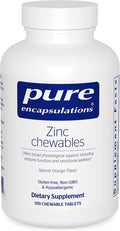 Pure Encapsulations Zinc Chewables | Supplement for Immune System Support Growth and Development and Wound Healing | 100 Chewable Tablets | Natural Orange Flavor