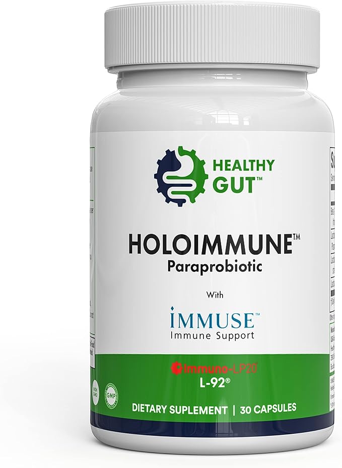 Healthy Gut HoloImmune 30 Capsules Tributyrin-X 90 Softgels HCL Guard 120 Capsules and HoloZyme 180 Capsules