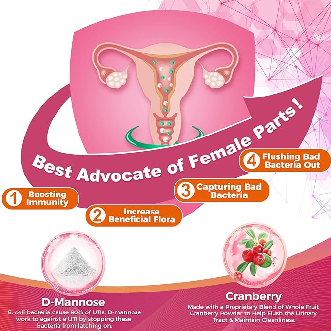 ZEBORA Probiotics-for-Women 100-Billion-CFUs with Prebiotics D-Mannose &amp Cranberry for Digestive Immune Feminine UT Health Support Ultimate Probiotic Women's Care Soy &amp Gluten Free 45 Pa