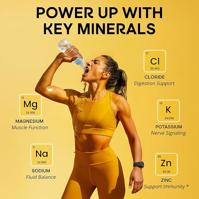 LyteShow - Electrolyte Drops for Rapid Rehydration + Digestion + Brain + Energy + Immunity | No Sugar | Trace Minerals | Unflavored Subtle Mineral Taste - 40 Servings (Magnesium Potassium Zinc)