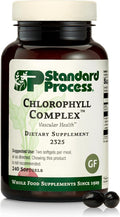 Standard Process Chlorophyll Complex - Supports Natural Detoxification Functions - Supports Skin &amp Immune Health - Gluten-Free Non-Dairy &amp Non-Soy - 240 Softgels