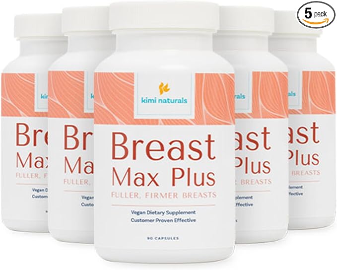 KIMI Naturals Breast Max Plus - Breast Enhancement Pills | Breast Enlargement Supplements with Fenugreek Breast Growth Supports Breast Firmness - 5 Month Supply